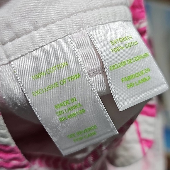 Lilly Pulitzer Pink White Design Shorts Size 0 - Picture 4 of 5